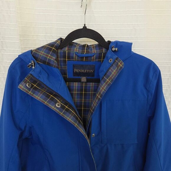 Pendleton Waterproof Trail Jacket Plaid Lining Blue Women’s S - SEE DESC - Picture 5 of 10